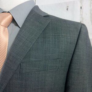 Chaps 40R Gray Suit Blazer Sports Coat